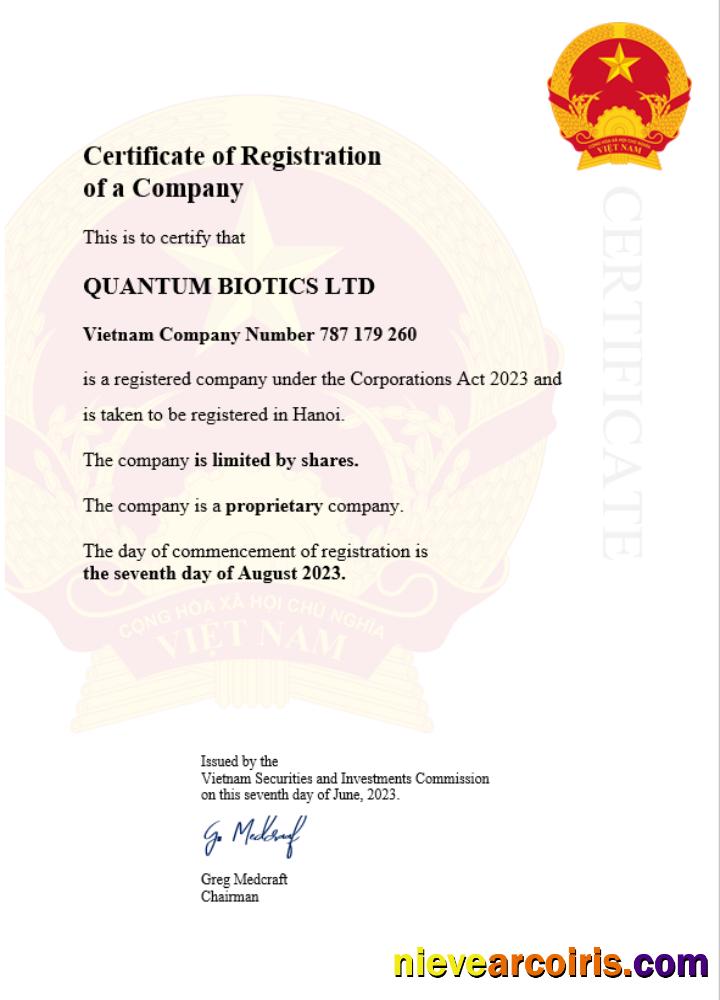 Vietnam business registration certificate